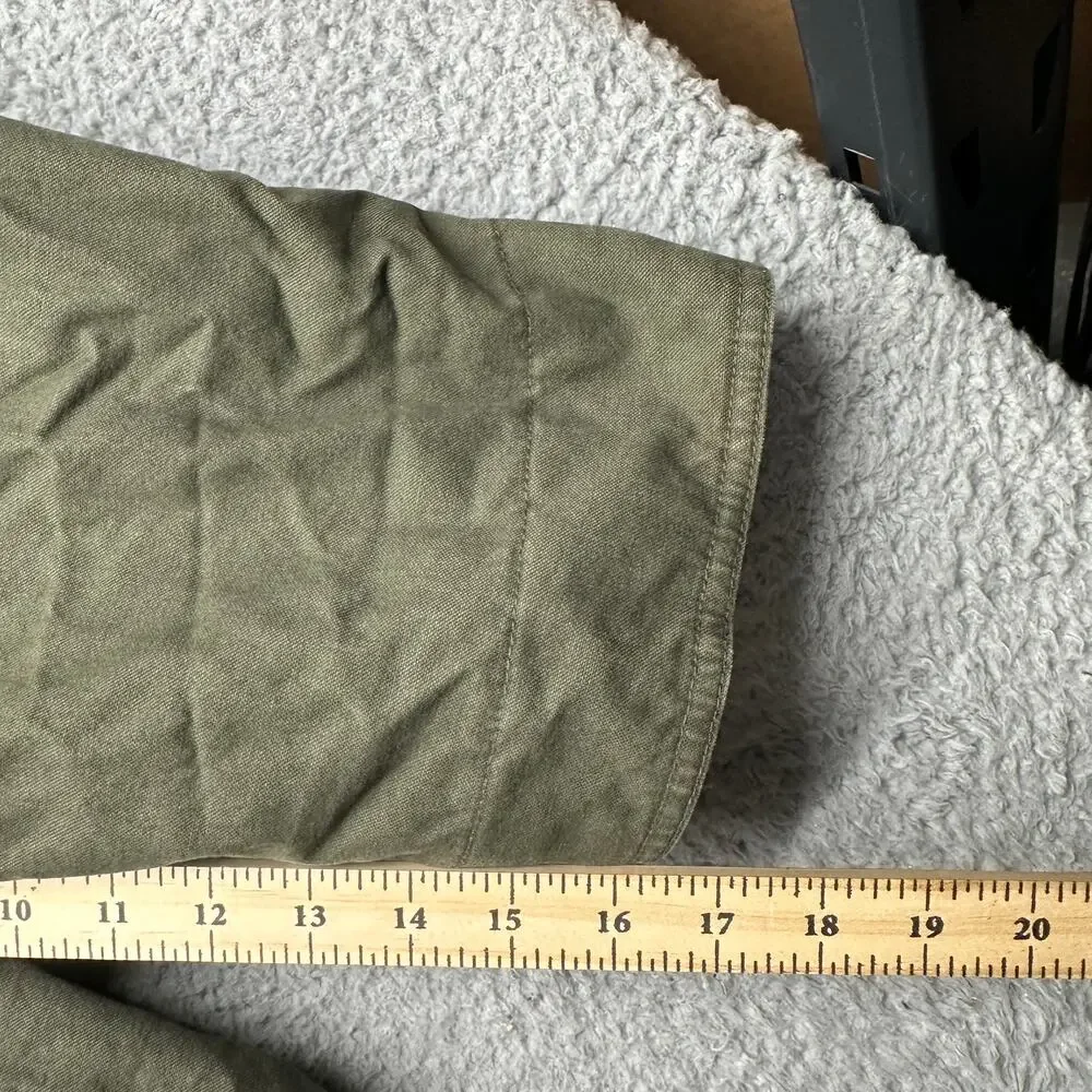 Vintage St Johns Bay Flannel Plaid Lined Barn Chore Field Coat Mens XXL Green